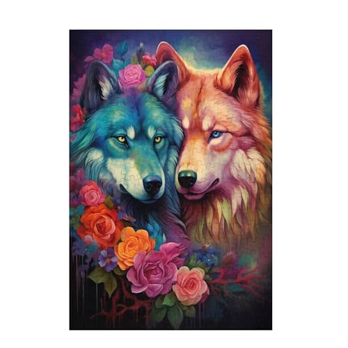 Puzzle 200 Teile Wolf Puzzle Blume DIY Kreative Holz Jigsaws für Erwachsene mit Geschenkbox Verpackung, Impossible Herausfordernde Familie Aktivität Spiele, Geschenke für Frauen 35x25cm D-1306 Puzzle 200 Teile Wolf Puzzle Blume DIY Kreative Holz Jigsaws für Erwachsene mit Geschenkbox Verpackung, Impossible Herausfordernde Familie Aktivität Spiele, Geschenke für Frauen 35x25cm D-1306 von Wehsaeho