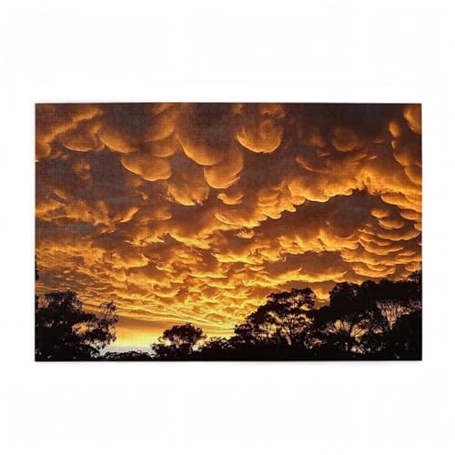 Puzzle 200 Teile Wolke Puzzle Baum DIY Kreative Holz Jigsaws für Erwachsene mit Geschenkbox Verpackung, Impossible Herausfordernde Familie Aktivität Spiele, Wohnzimmer Deko Geschenke 35x25cm D-175 von Wehsaeho
