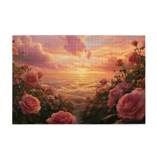 Puzzle 200 Teile Wolke Puzzle Sonnenuntergang DIY Kreative Holz Jigsaws für Erwachsene, Impossible Herausfordernde Familie Aktivität Spiele, Deko Wohnzimmer, Geschenke für Frauen 35x25cm E-1626 von Wehsaeho
