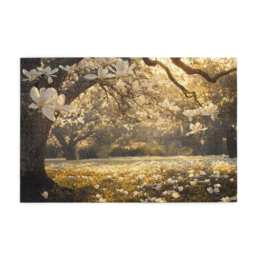 Puzzle 2000 Teile Baum Puzzle Blume DIY Kreative Holz Jigsaws für Erwachsene mit Geschenkbox Verpackung, Impossible Herausfordernde Familie Aktivität Spiele, Deko Wohnzimmer Geschenke 99x70cm E-621 von Wehsaeho