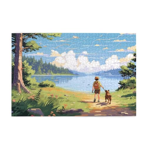 Puzzle 2000 Teile Baum Puzzle Landschaft DIY Kreative Holz Jigsaws für Erwachsene, Geschenkbox Verpackung, Impossible Herausfordernde Familie Aktivität Spiele, Deko Wohnzimmer Geschenke 99x70cm E-949 von Wehsaeho