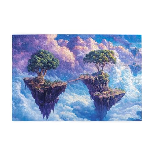 Puzzle 2000 Teile Baum Puzzle Wolke DIY Kreative Holz Jigsaws für Erwachsene mit Geschenkbox Verpackung, Impossible Herausfordernde Familie Aktivität Spiele, Deko Wohnzimmer Geschenke 99x70cm E-50 von Wehsaeho