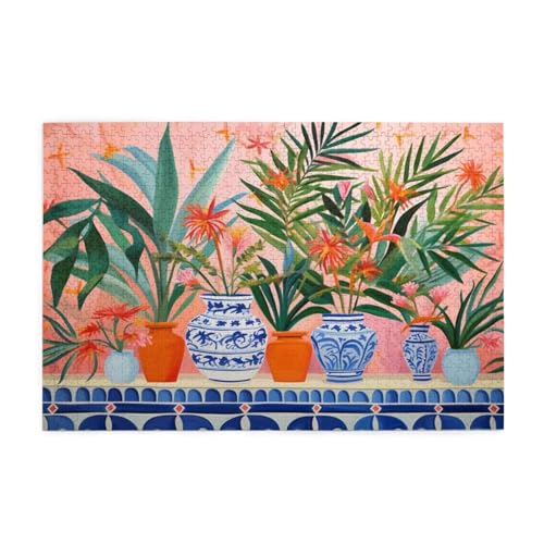 Puzzle 2000 Teile Blume Puzzle Anlage DIY Kreative Holz Jigsaws für Erwachsene mit Geschenkbox Verpackung, Impossible Herausfordernde Familie Aktivität Spiele, Deko Wohnzimmer Geschenke 99x70cm E-382 von Wehsaeho