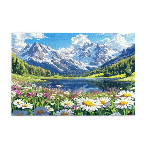 Puzzle 2000 Teile Blume Puzzle Berg DIY Kreative Holz Jigsaws für Erwachsene mit Geschenkbox Verpackung, Impossible Herausfordernde Familie Aktivität Spiele, Deko Wohnzimmer Geschenke 99x70cm E-1205 Puzzle 2000 Teile Blume Puzzle Berg DIY Kreative Holz Jigsaws für Erwachsene mit Geschenkbox Verpackung, Impossible Herausfordernde Familie Aktivität Spiele, Deko Wohnzimmer Geschenke 99x70cm E-1205 von Wehsaeho