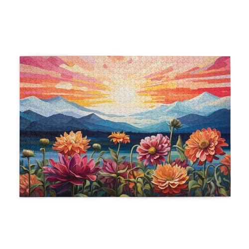 Puzzle 2000 Teile Blume Puzzle Berg DIY Kreative Holz Jigsaws für Erwachsene mit Geschenkbox Verpackung, Impossible Herausfordernde Familie Aktivität Spiele, Deko Wohnzimmer Geschenke 99x70cm E-410 Puzzle 2000 Teile Blume Puzzle Berg DIY Kreative Holz Jigsaws für Erwachsene mit Geschenkbox Verpackung, Impossible Herausfordernde Familie Aktivität Spiele, Deko Wohnzimmer Geschenke 99x70cm E-410 von Wehsaeho