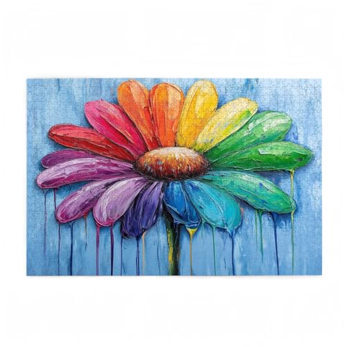 Puzzle 2000 Teile Blume Puzzle Farbe DIY Kreative Holz Jigsaws für Erwachsene mit Geschenkbox, Impossible Herausfordernde Familie Aktivität Spiele, Deko Wohnzimmer, Geschenke für Frauen 99x70cm D-440 von Wehsaeho