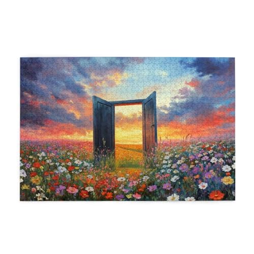 Puzzle 2000 Teile Blume Puzzle Farbe DIY Kreative Holz Jigsaws für Erwachsene mit Geschenkbox Verpackung, Impossible Herausfordernde Familie Aktivität Spiele, Deko Wohnzimmer Geschenke 99x70cm E-1302 von Wehsaeho
