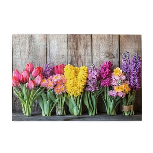 Puzzle 2000 Teile Blume Puzzle Frühling DIY Kreative Holz Jigsaws für Erwachsene, Geschenkbox Verpackung, Impossible Herausfordernde Familie Aktivität Spiele, Deko Wohnzimmer Geschenke 99x70cm E-684 von Wehsaeho