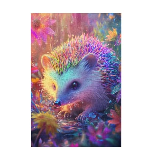 Puzzle 2000 Teile Blume Puzzle Igel DIY Kreative Holz Jigsaws für Erwachsene mit Geschenkbox Verpackung, Impossible Herausfordernde Familie Aktivität Spiele, Geschenke für Frauen 99x70cm D-947 von Wehsaeho