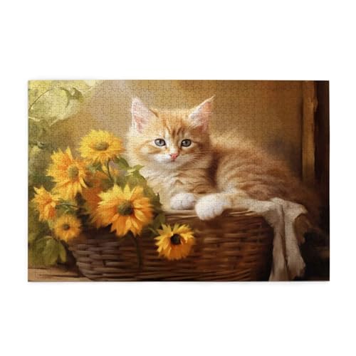 Puzzle 2000 Teile Blume Puzzle Katze DIY Kreative Holz Jigsaws für Erwachsene mit Geschenkbox Verpackung, Impossible Herausfordernde Familie Aktivität Spiele, Deko Wohnzimmer Geschenke 99x70cm E-914 Puzzle 2000 Teile Blume Puzzle Katze DIY Kreative Holz Jigsaws für Erwachsene mit Geschenkbox Verpackung, Impossible Herausfordernde Familie Aktivität Spiele, Deko Wohnzimmer Geschenke 99x70cm E-914 von Wehsaeho