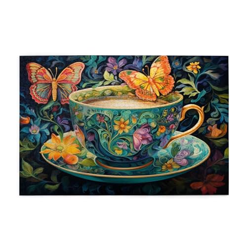 Puzzle 2000 Teile Blume Puzzle Schmetterling DIY Kreative Holz Jigsaws für Erwachsene mit Geschenkbox Verpackung, Impossible Herausfordernde Familie Aktivität Spiele, Wanddeko Geschenke 99x70cm E-45 von Wehsaeho