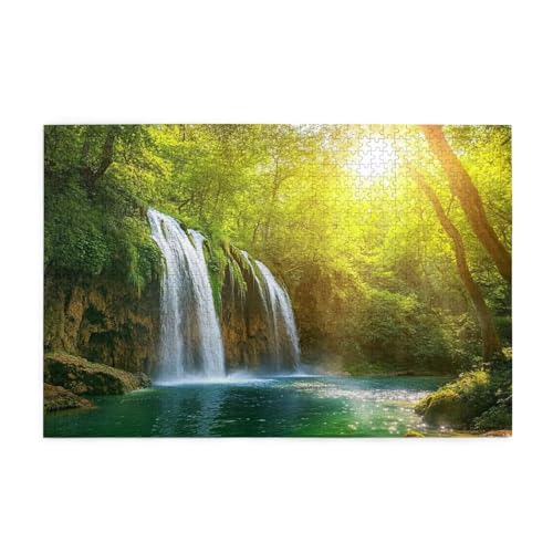 Puzzle 2000 Teile Fallen Puzzle Wald DIY Kreative Holz Jigsaws für Erwachsene mit Geschenkbox Verpackung, Impossible Herausfordernde Familie Aktivität Spiele, Deko Wohnzimmer Geschenke 99x70cm E-222 von Wehsaeho