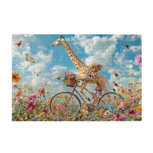 Puzzle 2000 Teile Giraffe Puzzle Blume DIY Kreative Holz Jigsaws für Erwachsene, Geschenkbox Verpackung, Impossible Herausfordernde Familie Aktivität Spiele, Deko Wohnzimmer Geschenke 99x70cm E-1604 Puzzle 2000 Teile Giraffe Puzzle Blume DIY Kreative Holz Jigsaws für Erwachsene, Geschenkbox Verpackung, Impossible Herausfordernde Familie Aktivität Spiele, Deko Wohnzimmer Geschenke 99x70cm E-1604 von Wehsaeho