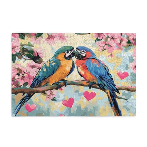 Puzzle 2000 Teile Herz Puzzle Blume DIY Kreative Holz Jigsaws für Erwachsene mit Geschenkbox Verpackung, Impossible Herausfordernde Familie Aktivität Spiele, Deko Wohnzimmer Geschenke 99x70cm E-1225 von Wehsaeho