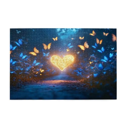Puzzle 2000 Teile Herz Puzzle Schmetterling DIY Kreative Holz Jigsaws für Erwachsene, Impossible Herausfordernde Familie Aktivität Spiele, Deko Wohnzimmer, Geschenke für Frauen 99x70cm E-1496 Puzzle 2000 Teile Herz Puzzle Schmetterling DIY Kreative Holz Jigsaws für Erwachsene, Impossible Herausfordernde Familie Aktivität Spiele, Deko Wohnzimmer, Geschenke für Frauen 99x70cm E-1496 von Wehsaeho
