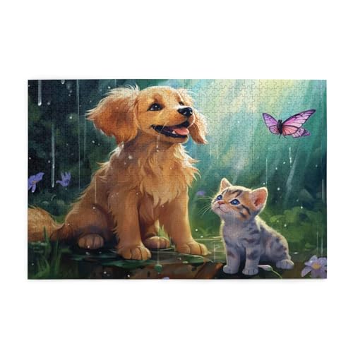 Puzzle 2000 Teile Hund Puzzle Katze DIY Kreative Holz Jigsaws für Erwachsene mit Geschenkbox Verpackung, Impossible Herausfordernde Familie Aktivität Spiele, Deko Wohnzimmer Geschenke 99x70cm E-92 Puzzle 2000 Teile Hund Puzzle Katze DIY Kreative Holz Jigsaws für Erwachsene mit Geschenkbox Verpackung, Impossible Herausfordernde Familie Aktivität Spiele, Deko Wohnzimmer Geschenke 99x70cm E-92 von Wehsaeho