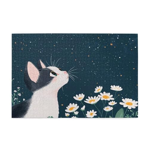 Puzzle 2000 Teile Katze Puzzle Sternenhimmel DIY Kreative Holz Jigsaws für Erwachsene, Impossible Herausfordernde Familie Aktivität Spiele, Deko Wohnzimmer, Geschenke für Frauen 99x70cm E-1230 Puzzle 2000 Teile Katze Puzzle Sternenhimmel DIY Kreative Holz Jigsaws für Erwachsene, Impossible Herausfordernde Familie Aktivität Spiele, Deko Wohnzimmer, Geschenke für Frauen 99x70cm E-1230 von Wehsaeho