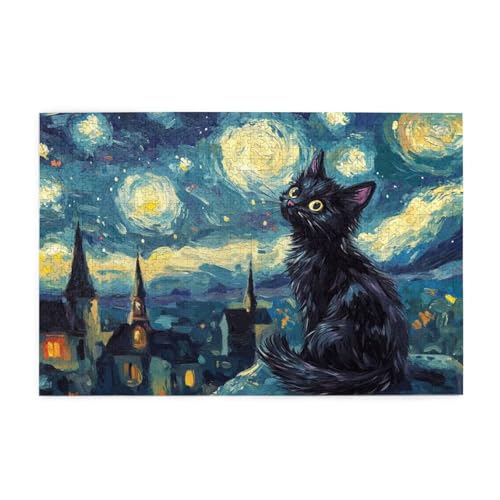 Puzzle 2000 Teile Katze Puzzle Sternenhimmel DIY Kreative Holz Jigsaws für Erwachsene, Impossible Herausfordernde Familie Aktivität Spiele, Deko Wohnzimmer, Geschenke für Frauen 99x70cm E-233 Puzzle 2000 Teile Katze Puzzle Sternenhimmel DIY Kreative Holz Jigsaws für Erwachsene, Impossible Herausfordernde Familie Aktivität Spiele, Deko Wohnzimmer, Geschenke für Frauen 99x70cm E-233 von Wehsaeho