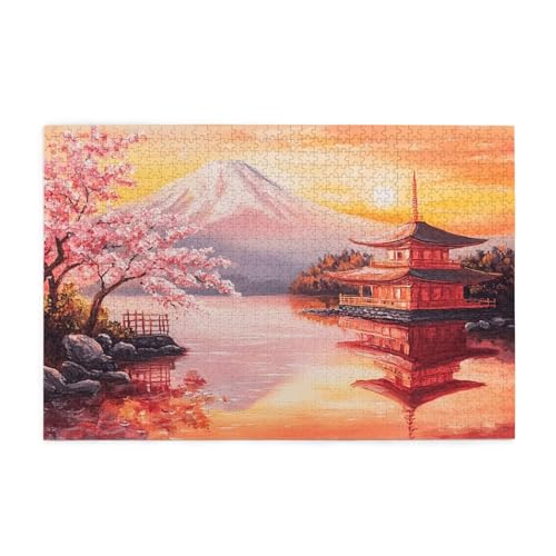 Puzzle 2000 Teile Kirschblüten Puzzle Fünfstöckige Pagode DIY Kreative Holz Jigsaws für Erwachsene mit Geschenkbox Verpackung, Herausfordernde Familie Aktivität Spiele, Deko Wohnzimmer 99x70cm E-1545 Puzzle 2000 Teile Kirschblüten Puzzle Fünfstöckige Pagode DIY Kreative Holz Jigsaws für Erwachsene mit Geschenkbox Verpackung, Herausfordernde Familie Aktivität Spiele, Deko Wohnzimmer 99x70cm E-1545 von Wehsaeho