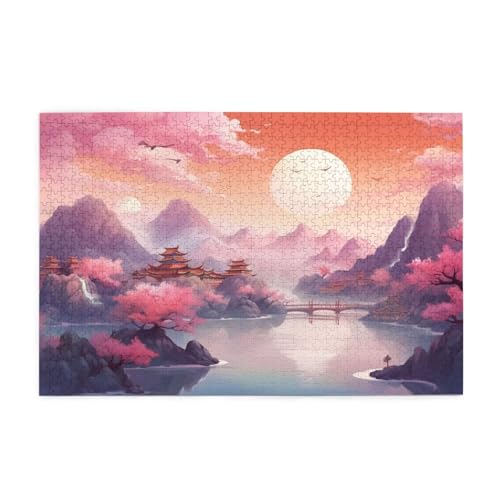 Puzzle 2000 Teile Kirschblüten Puzzle Japan DIY Kreative Holz Jigsaws für Erwachsene, Geschenkbox Verpackung, Impossible Herausfordernde Familie Aktivität Spiele, Deko Wohnzimmer 99x70cm E-20 Puzzle 2000 Teile Kirschblüten Puzzle Japan DIY Kreative Holz Jigsaws für Erwachsene, Geschenkbox Verpackung, Impossible Herausfordernde Familie Aktivität Spiele, Deko Wohnzimmer 99x70cm E-20 von Wehsaeho