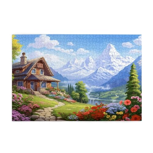 Puzzle 2000 Teile Landschaft Puzzle Blume DIY Kreative Holz Jigsaws für Erwachsene, Geschenkbox Verpackung, Impossible Herausfordernde Familie Aktivität Spiele, Deko Wohnzimmer Geschenke 99x70cm E-111 Puzzle 2000 Teile Landschaft Puzzle Blume DIY Kreative Holz Jigsaws für Erwachsene, Geschenkbox Verpackung, Impossible Herausfordernde Familie Aktivität Spiele, Deko Wohnzimmer Geschenke 99x70cm E-111 von Wehsaeho