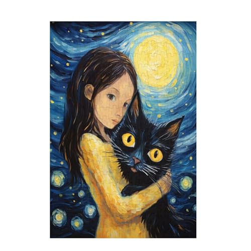 Puzzle 2000 Teile Mädchen Puzzle Sternenhimmel DIY Kreative Holz Jigsaws für Erwachsene mit Geschenkbox Verpackung, Impossible Herausfordernde Familie Aktivität Spiele, Deko Wohnzimmer 99x70cm D-1644 von Wehsaeho