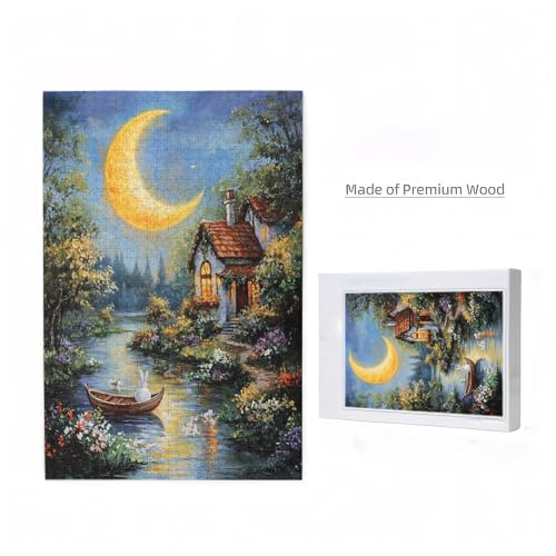Puzzle 2000 Teile Mond Puzzle Kaninchen DIY Kreative Holz Jigsaws für Erwachsene mit Geschenkbox Verpackung, Impossible Herausfordernde Familie Aktivität Spiele, Deko Wohnzimmer 99x70cm D-1001 Puzzle 2000 Teile Mond Puzzle Kaninchen DIY Kreative Holz Jigsaws für Erwachsene mit Geschenkbox Verpackung, Impossible Herausfordernde Familie Aktivität Spiele, Deko Wohnzimmer 99x70cm D-1001 von Wehsaeho