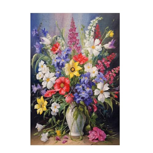 Puzzle 2000 Teile Retro Puzzle Blume DIY Kreative Holz Jigsaws für Erwachsene mit Geschenkbox, Impossible Herausfordernde Familie Aktivität Spiele, Deko Wohnzimmer, Geschenke für Frauen 99x70cm D-1406 von Wehsaeho