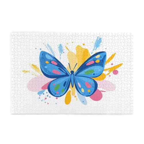 Puzzle 2000 Teile Schmetterling Puzzle Einfachheit DIY Kreative Holz Jigsaws für Erwachsene, Impossible Herausfordernde Familie Aktivität Spiele, Deko Wohnzimmer, Geschenke für Frauen 99x70cm E-1719 von Wehsaeho