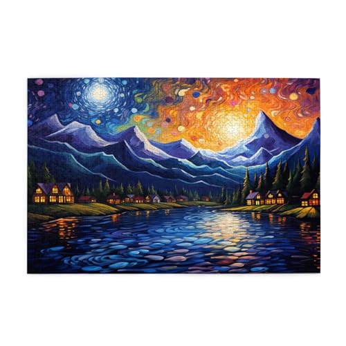 Puzzle 2000 Teile Sternenhimmel Puzzle Berg DIY Kreative Holz Jigsaws für Erwachsene mit Geschenkbox Verpackung, Impossible Herausfordernde Familie Aktivität Spiele, Wanddeko Geschenke 99x70cm E-375 Puzzle 2000 Teile Sternenhimmel Puzzle Berg DIY Kreative Holz Jigsaws für Erwachsene mit Geschenkbox Verpackung, Impossible Herausfordernde Familie Aktivität Spiele, Wanddeko Geschenke 99x70cm E-375 von Wehsaeho