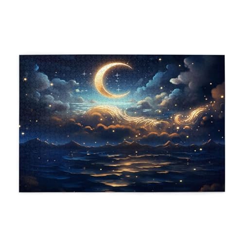 Puzzle 2000 Teile Sternenhimmel Puzzle Mond DIY Kreative Holz Jigsaws für Erwachsene, Geschenkbox Verpackung, Impossible Herausfordernde Familie Aktivität Spiele, Deko Wohnzimmer 99x70cm E-18 Puzzle 2000 Teile Sternenhimmel Puzzle Mond DIY Kreative Holz Jigsaws für Erwachsene, Geschenkbox Verpackung, Impossible Herausfordernde Familie Aktivität Spiele, Deko Wohnzimmer 99x70cm E-18 von Wehsaeho