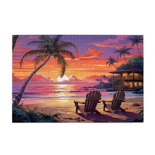 Puzzle 2000 Teile Strand Puzzle Sonnenuntergang DIY Kreative Holz Jigsaws für Erwachsene, Impossible Herausfordernde Familie Aktivität Spiele, Deko Wohnzimmer, Geschenke für Frauen 99x70cm E-1047 Puzzle 2000 Teile Strand Puzzle Sonnenuntergang DIY Kreative Holz Jigsaws für Erwachsene, Impossible Herausfordernde Familie Aktivität Spiele, Deko Wohnzimmer, Geschenke für Frauen 99x70cm E-1047 von Wehsaeho