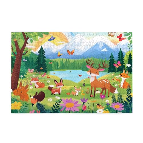 Puzzle 2000 Teile Tier Puzzle Karikatur DIY Kreative Holz Jigsaws für Erwachsene, Geschenkbox Verpackung, Impossible Herausfordernde Familie Aktivität Spiele, Deko Wohnzimmer Geschenke 99x70cm E-556 Puzzle 2000 Teile Tier Puzzle Karikatur DIY Kreative Holz Jigsaws für Erwachsene, Geschenkbox Verpackung, Impossible Herausfordernde Familie Aktivität Spiele, Deko Wohnzimmer Geschenke 99x70cm E-556 von Wehsaeho