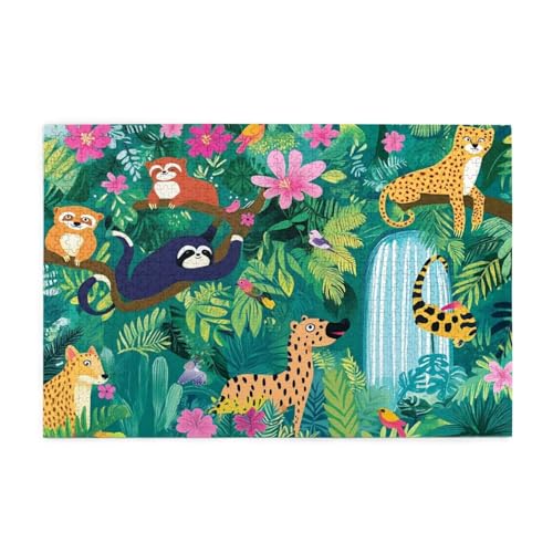 Puzzle 2000 Teile Tiger Puzzle Fallen DIY Kreative Holz Jigsaws für Erwachsene mit Geschenkbox Verpackung, Impossible Herausfordernde Familie Aktivität Spiele, Deko Wohnzimmer Geschenke 99x70cm E-500 von Wehsaeho