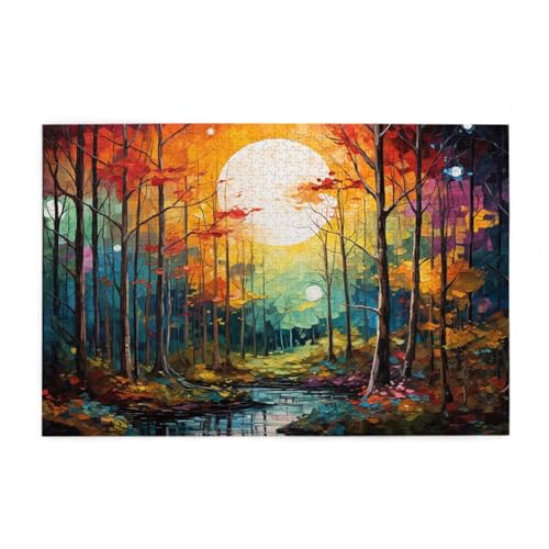 Puzzle 2000 Teile Wald Puzzle Mond DIY Kreative Holz Jigsaws für Erwachsene mit Geschenkbox Verpackung, Impossible Herausfordernde Familie Aktivität Spiele, Wohnzimmer Deko Geschenke 99x70cm D-753 Puzzle 2000 Teile Wald Puzzle Mond DIY Kreative Holz Jigsaws für Erwachsene mit Geschenkbox Verpackung, Impossible Herausfordernde Familie Aktivität Spiele, Wohnzimmer Deko Geschenke 99x70cm D-753 von Wehsaeho