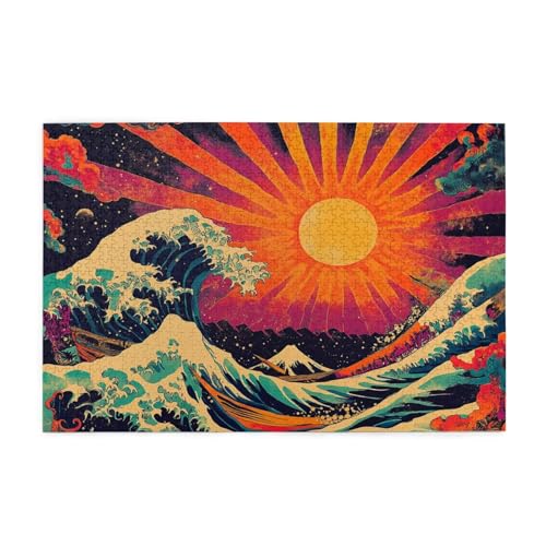 Puzzle 2000 Teile Wellen Puzzle Sonnenuntergang DIY Kreative Holz Jigsaws für Erwachsene, Impossible Herausfordernde Familie Aktivität Spiele, Deko Wohnzimmer, Geschenke für Frauen 99x70cm E-1513 Puzzle 2000 Teile Wellen Puzzle Sonnenuntergang DIY Kreative Holz Jigsaws für Erwachsene, Impossible Herausfordernde Familie Aktivität Spiele, Deko Wohnzimmer, Geschenke für Frauen 99x70cm E-1513 von Wehsaeho