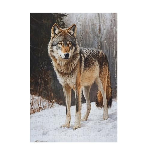 Puzzle 2000 Teile Wolf Puzzle Baum DIY Kreative Holz Jigsaws für Erwachsene mit Geschenkbox Verpackung, Impossible Herausfordernde Familie Aktivität Spiele, Geschenke für Frauen 99x70cm D-1016 von Wehsaeho