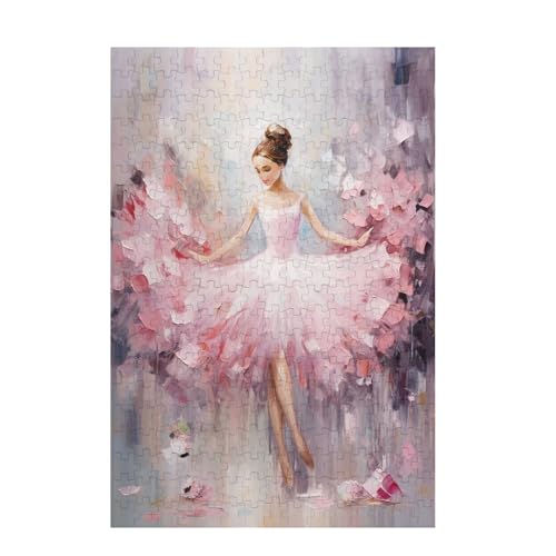 Puzzle 300 Teile Ballett Puzzle Mädchen DIY Kreative Holz Jigsaws für Erwachsene mit Geschenkbox Verpackung, Impossible Herausfordernde Familie Aktivität Spiele, Deko Wohnzimmer 38x26cm D-1725 von Wehsaeho