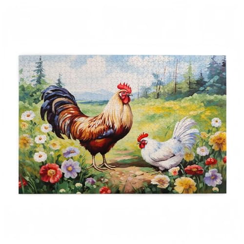 Puzzle 300 Teile Blume Puzzle Huhn DIY Kreative Holz Jigsaws für Erwachsene mit Geschenkbox Verpackung, Impossible Herausfordernde Familie Aktivität Spiele, Wohnzimmer Deko Geschenke 38x26cm D-619 Puzzle 300 Teile Blume Puzzle Huhn DIY Kreative Holz Jigsaws für Erwachsene mit Geschenkbox Verpackung, Impossible Herausfordernde Familie Aktivität Spiele, Wohnzimmer Deko Geschenke 38x26cm D-619 von Wehsaeho
