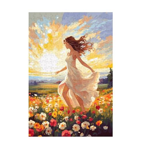 Puzzle 300 Teile Blume Puzzle Landschaft DIY Kreative Holz Jigsaws für Erwachsene mit Geschenkbox Verpackung, Impossible Herausfordernde Familie Aktivität Spiele, Deko Wohnzimmer 38x26cm D-1749 von Wehsaeho