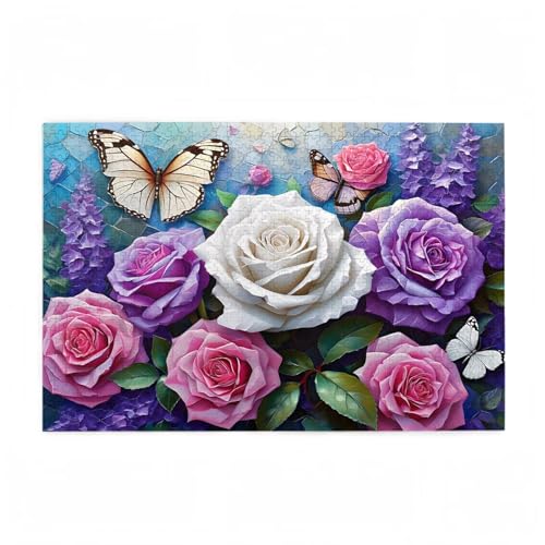 Puzzle 300 Teile Blume Puzzle Schmetterling DIY Kreative Holz Jigsaws für Erwachsene mit Geschenkbox Verpackung, Impossible Herausfordernde Familie Aktivität Spiele, Deko Wohnzimmer 38x26cm D-34 Puzzle 300 Teile Blume Puzzle Schmetterling DIY Kreative Holz Jigsaws für Erwachsene mit Geschenkbox Verpackung, Impossible Herausfordernde Familie Aktivität Spiele, Deko Wohnzimmer 38x26cm D-34 von Wehsaeho