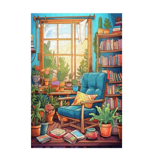 Puzzle 300 Teile Bücherregal Puzzle Anlage DIY Kreative Holz Jigsaws für Erwachsene mit Geschenkbox Verpackung, Impossible Herausfordernde Familie Aktivität Spiele, Deko Wohnzimmer 38x26cm D-1454 Puzzle 300 Teile Bücherregal Puzzle Anlage DIY Kreative Holz Jigsaws für Erwachsene mit Geschenkbox Verpackung, Impossible Herausfordernde Familie Aktivität Spiele, Deko Wohnzimmer 38x26cm D-1454 von Wehsaeho