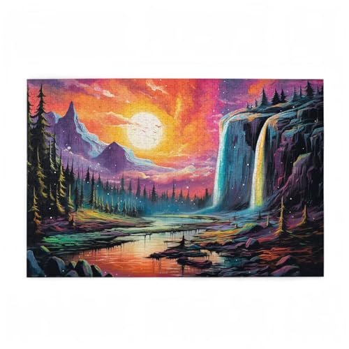 Puzzle 300 Teile Fallen Puzzle Sonnenuntergang DIY Kreative Holz Jigsaws für Erwachsene mit Geschenkbox Verpackung, Impossible Herausfordernde Familie Aktivität Spiele, Deko Wohnzimmer 38x26cm D-209 Puzzle 300 Teile Fallen Puzzle Sonnenuntergang DIY Kreative Holz Jigsaws für Erwachsene mit Geschenkbox Verpackung, Impossible Herausfordernde Familie Aktivität Spiele, Deko Wohnzimmer 38x26cm D-209 von Wehsaeho
