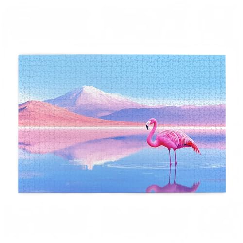 Puzzle 300 Teile Flamingo Puzzle Berg DIY Kreative Holz Jigsaws für Erwachsene mit Geschenkbox, Impossible Herausfordernde Familie Aktivität Spiele, Deko Wohnzimmer, Geschenke für Frauen 38x26cm D-185 Puzzle 300 Teile Flamingo Puzzle Berg DIY Kreative Holz Jigsaws für Erwachsene mit Geschenkbox, Impossible Herausfordernde Familie Aktivität Spiele, Deko Wohnzimmer, Geschenke für Frauen 38x26cm D-185 von Wehsaeho