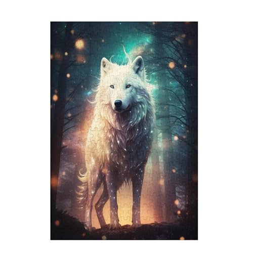 Puzzle 300 Teile Fuchs Puzzle Baum DIY Kreative Holz Jigsaws für Erwachsene mit Geschenkbox Verpackung, Impossible Herausfordernde Familie Aktivität Spiele, Geschenke für Frauen 38x26cm D-1166 von Wehsaeho