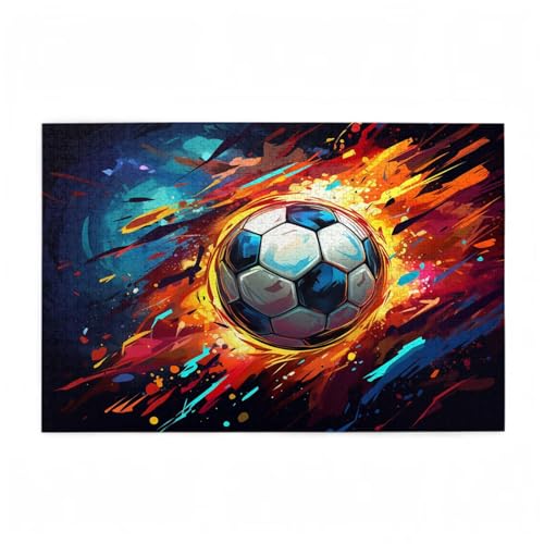 Puzzle 300 Teile Fußball Puzzle Farbe DIY Kreative Holz Jigsaws für Erwachsene mit Geschenkbox, Impossible Herausfordernde Familie Aktivität Spiele, Deko Wohnzimmer, Geschenke für Frauen 38x26cm D-594 Puzzle 300 Teile Fußball Puzzle Farbe DIY Kreative Holz Jigsaws für Erwachsene mit Geschenkbox, Impossible Herausfordernde Familie Aktivität Spiele, Deko Wohnzimmer, Geschenke für Frauen 38x26cm D-594 von Wehsaeho