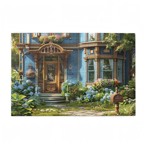 Puzzle 300 Teile Garten Puzzle Blume DIY Kreative Holz Jigsaws für Erwachsene mit Geschenkbox, Impossible Herausfordernde Familie Aktivität Spiele, Deko Wohnzimmer, Geschenke für Frauen 38x26cm D-120 von Wehsaeho
