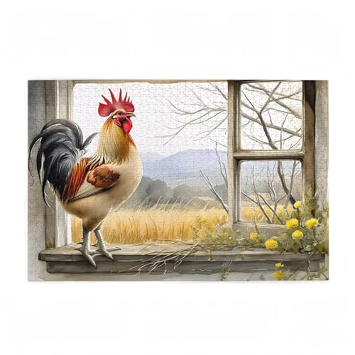 Puzzle 300 Teile Huhn Puzzle Berg DIY Kreative Holz Jigsaws für Erwachsene mit Geschenkbox Verpackung, Impossible Herausfordernde Familie Aktivität Spiele, Wohnzimmer Deko Geschenke 38x26cm D-308 Puzzle 300 Teile Huhn Puzzle Berg DIY Kreative Holz Jigsaws für Erwachsene mit Geschenkbox Verpackung, Impossible Herausfordernde Familie Aktivität Spiele, Wohnzimmer Deko Geschenke 38x26cm D-308 von Wehsaeho