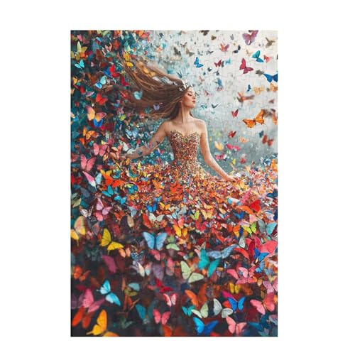 Puzzle 300 Teile Mädchen Puzzle Schmetterling DIY Kreative Holz Jigsaws für Erwachsene mit Geschenkbox Verpackung, Impossible Herausfordernde Familie Aktivität Spiele, Deko Wohnzimmer 38x26cm D-898 Puzzle 300 Teile Mädchen Puzzle Schmetterling DIY Kreative Holz Jigsaws für Erwachsene mit Geschenkbox Verpackung, Impossible Herausfordernde Familie Aktivität Spiele, Deko Wohnzimmer 38x26cm D-898 von Wehsaeho