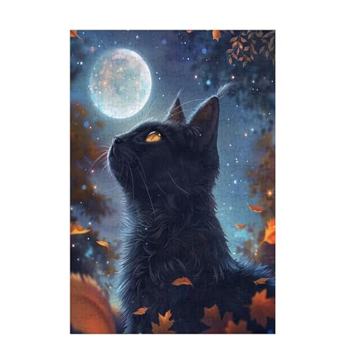 Puzzle 300 Teile Mond Puzzle Katze DIY Kreative Holz Jigsaws für Erwachsene mit Geschenkbox Verpackung, Impossible Herausfordernde Familie Aktivität Spiele, Wohnzimmer Deko Geschenke 38x26cm D-905 Puzzle 300 Teile Mond Puzzle Katze DIY Kreative Holz Jigsaws für Erwachsene mit Geschenkbox Verpackung, Impossible Herausfordernde Familie Aktivität Spiele, Wohnzimmer Deko Geschenke 38x26cm D-905 von Wehsaeho